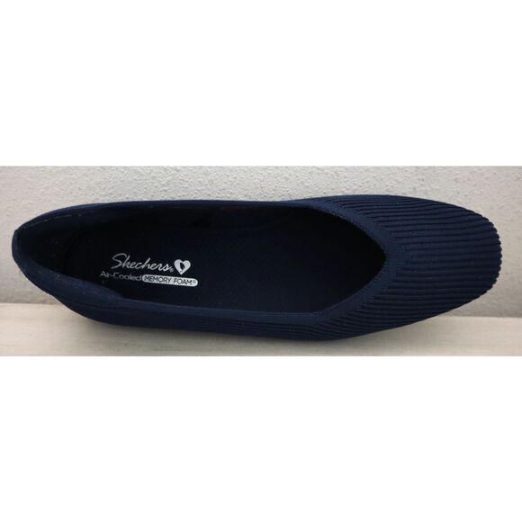 Cleo's x Skechers 159126 Women Sz 8.5 Navy Blue Cleo Square Blissful Soul Flats - Picture 6 of 12